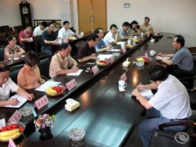 省教育厅厅长程艺来我院检查指导学习实践活动