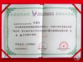 [喜报]我院在“用友杯”第五届全国大学生创业设计暨沙盘模拟经营大赛总决赛中取得佳绩