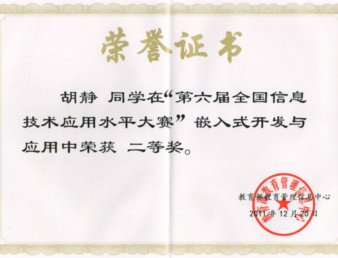 我院选手在第六届全国信息技术水平大赛中喜获佳绩