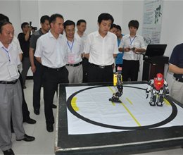 南台科技大学师生参加我院全国职业院校技能大赛“机器人应用项目”赛项
