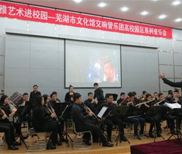芜湖市文化馆交响管乐团高校园区系列音乐会在我院隆重举行