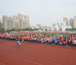 学院隆重举行2015级新生广播体操比赛暨第六届阳光体育文化节闭幕式