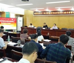 学校组织基层党务骨干培训部署动员基层党组织标准化建设工作